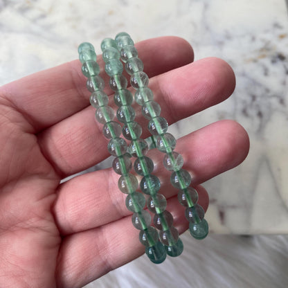 Green Fluorite Crystal Bracelet