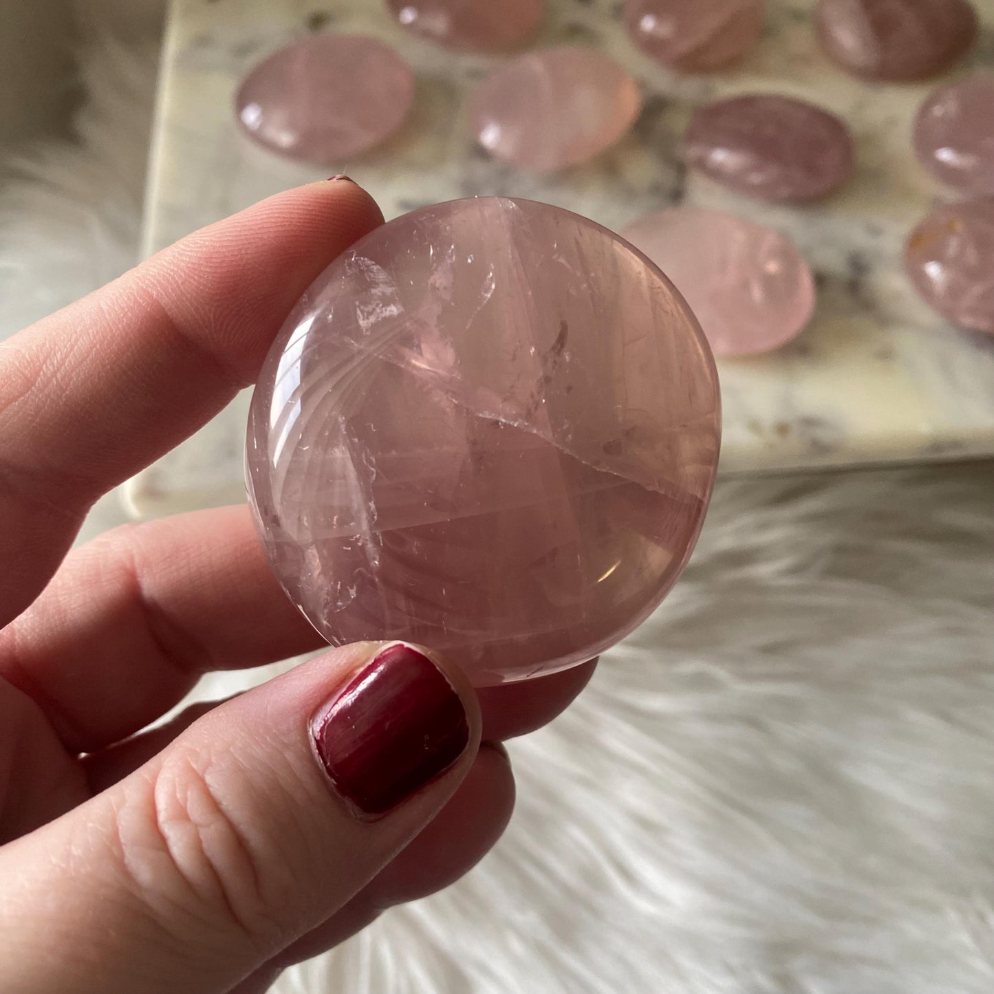 Rose Quartz Palmstone