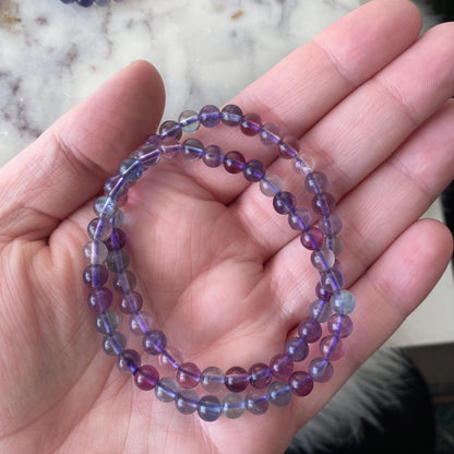 Rainbow Fluorite Crystal Bracelet