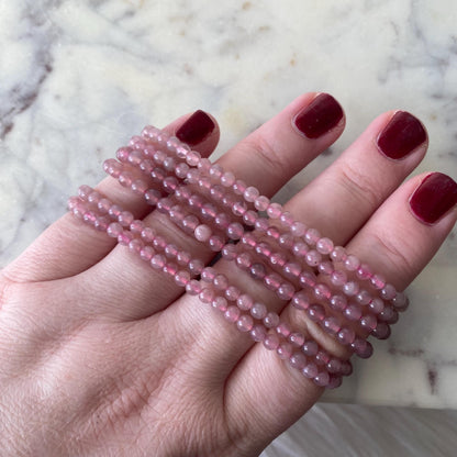 Rose Quartz Crystal Bracelet