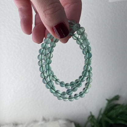 Green Fluorite Crystal Bracelet