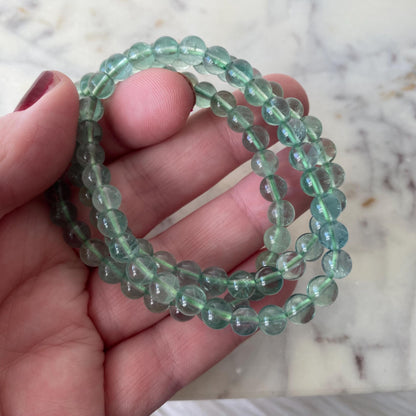 Green Fluorite Crystal Bracelet