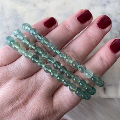 Green Fluorite Crystal Bracelet
