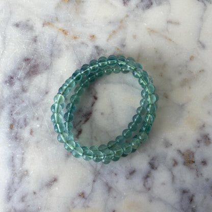 Green Fluorite Crystal Bracelet