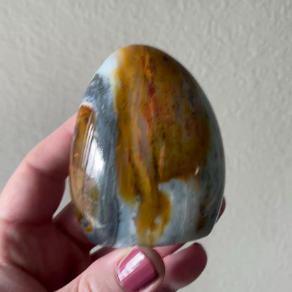 Sea Jasper mixed with Polychrome Jasper.