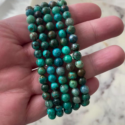 Chrysocolla Crystal Bracelet