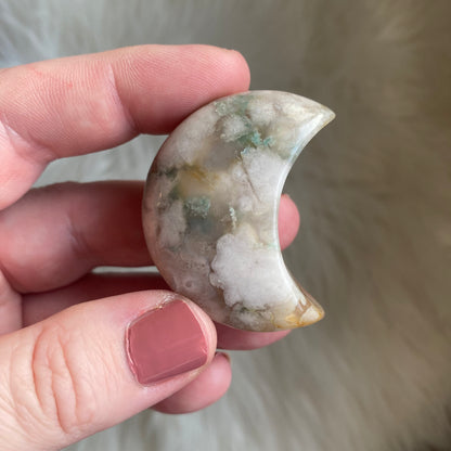 Flower Agate Moon