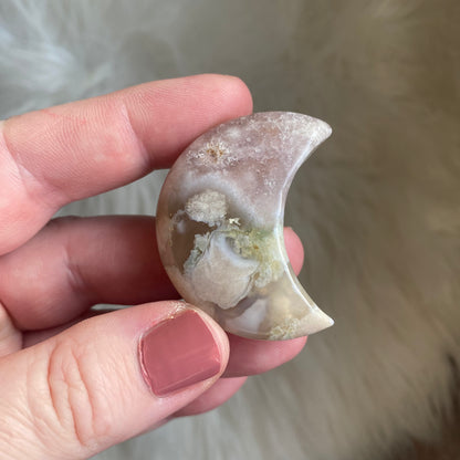 Flower Agate Moon